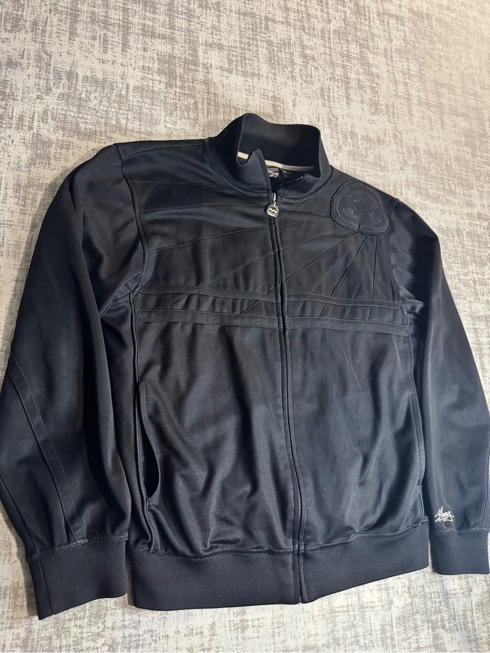 Vintage Billabong Black Lightweight Zip-Front Shirt Jacket Heavy